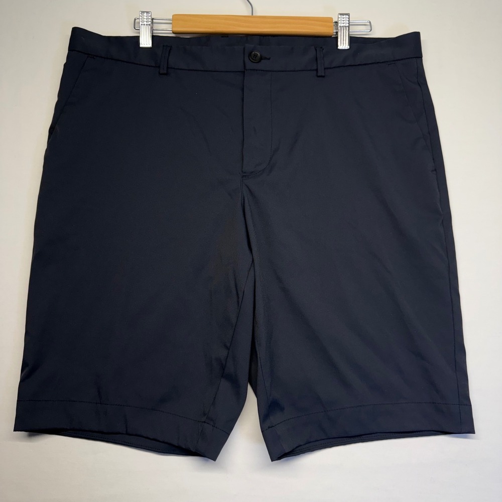 BOSS Performance Shorts Technical Stretch 38 Navy Mens Casual Athleisure